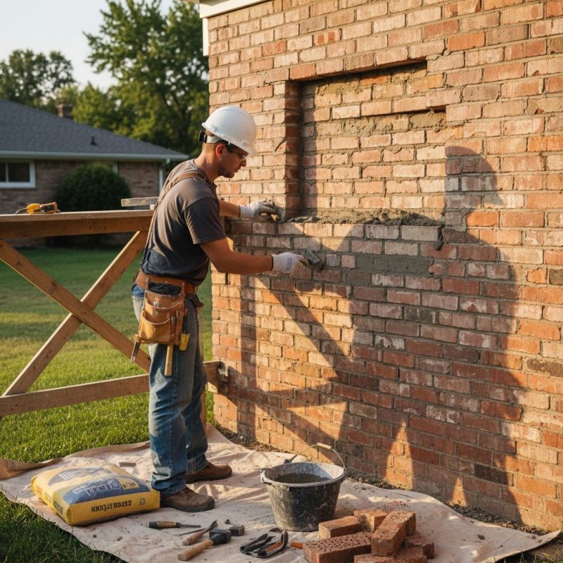 Local Brick Stoop Repair pros at work